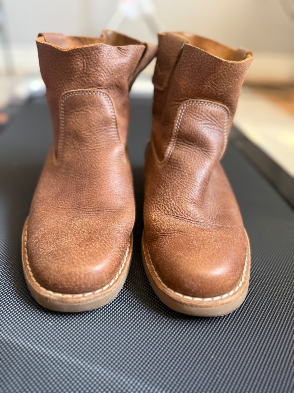 Vintage Roots Tribe Women’s Tan Leather Suede Ankle Boots